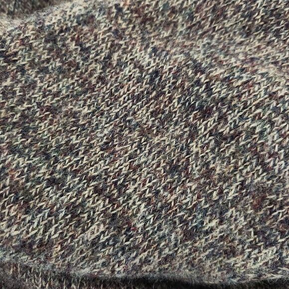 Vintage Sweater Grey Wool Crewneck Womens XL Retro Cozy Knit Granola Y2k - Picture 8 of 13